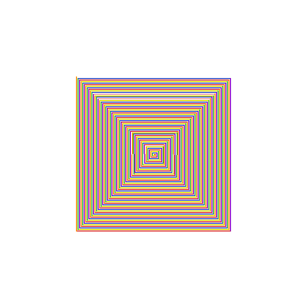 Rainbow Line Spiral