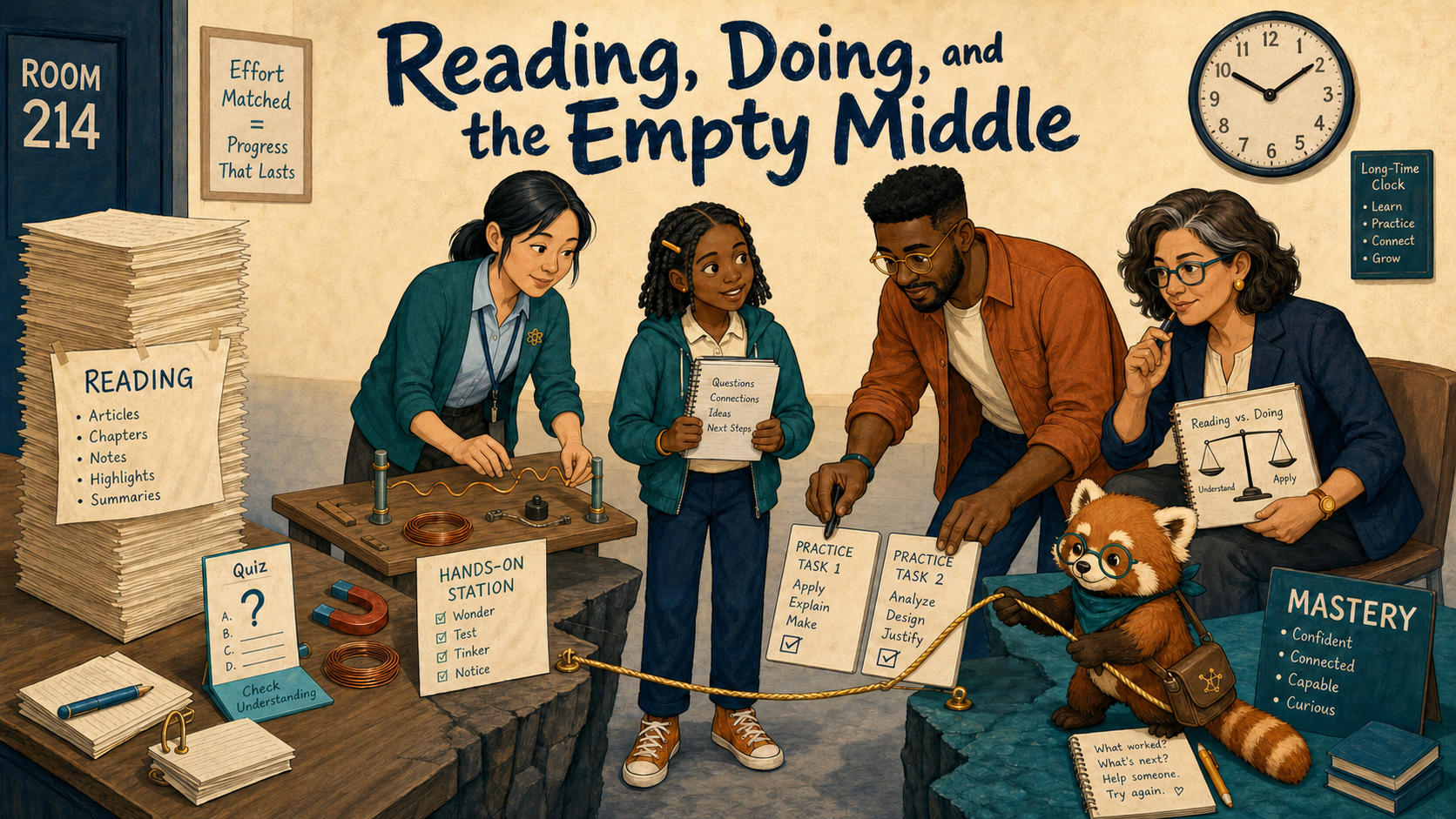 Reading, Doing, and the Empty Middle