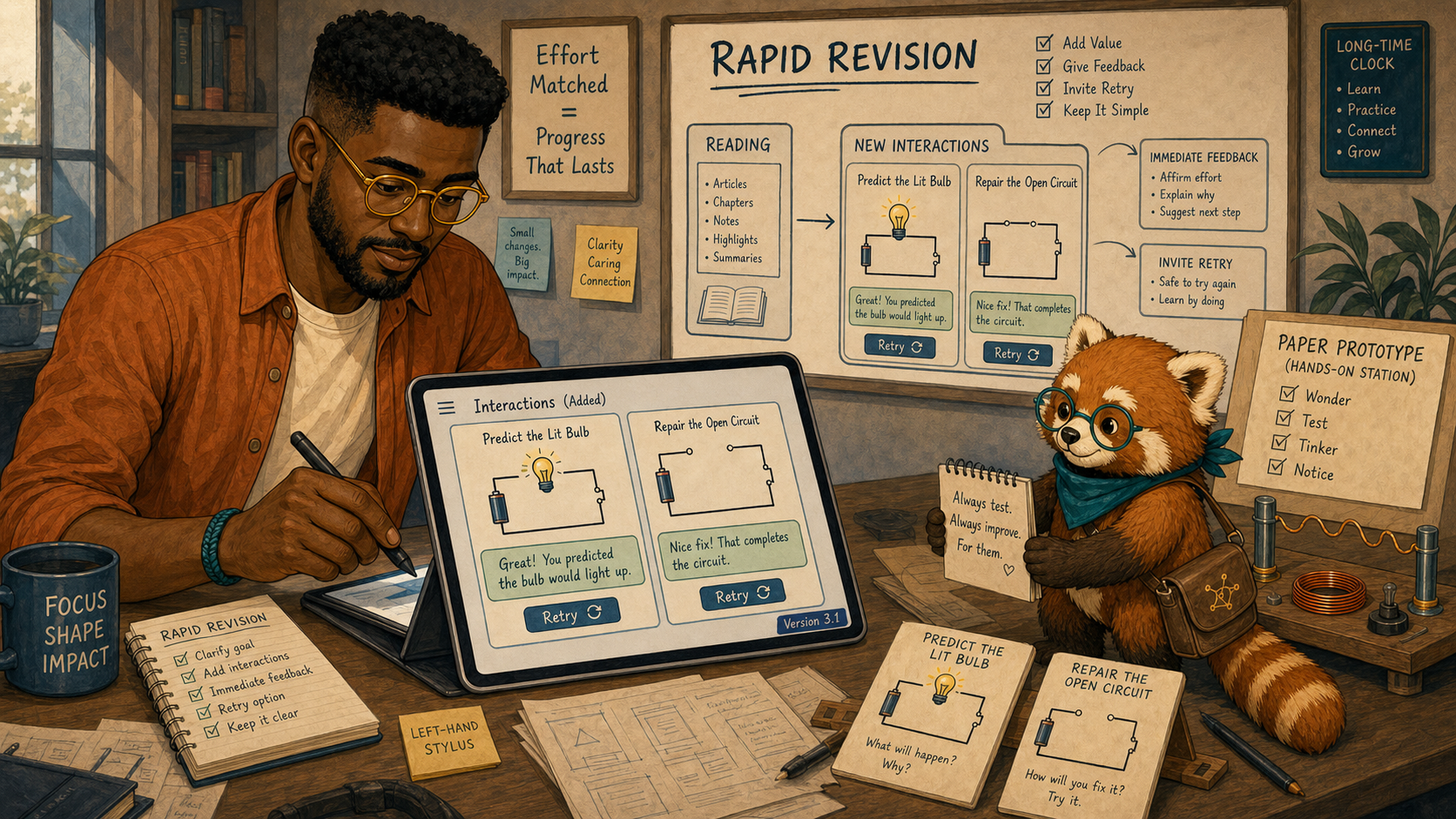 Noah embeds prediction and feedback interactions