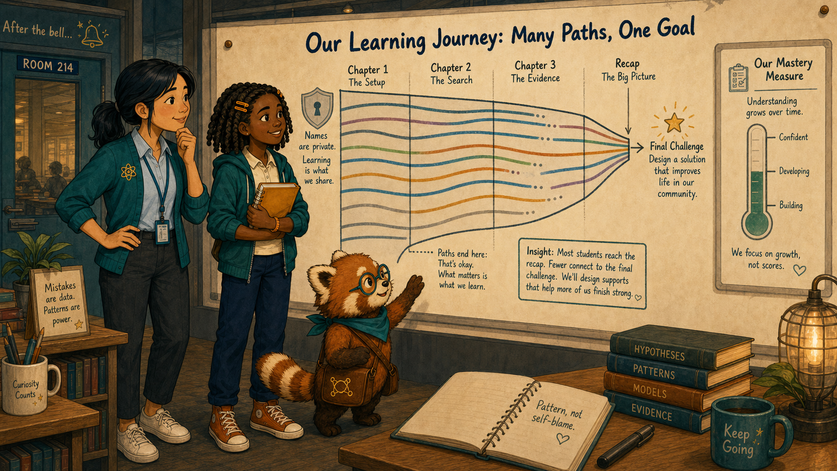 Maya finds the class completion bottleneck