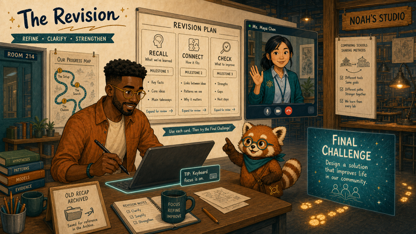 Noah redesigns the recap into three milestones