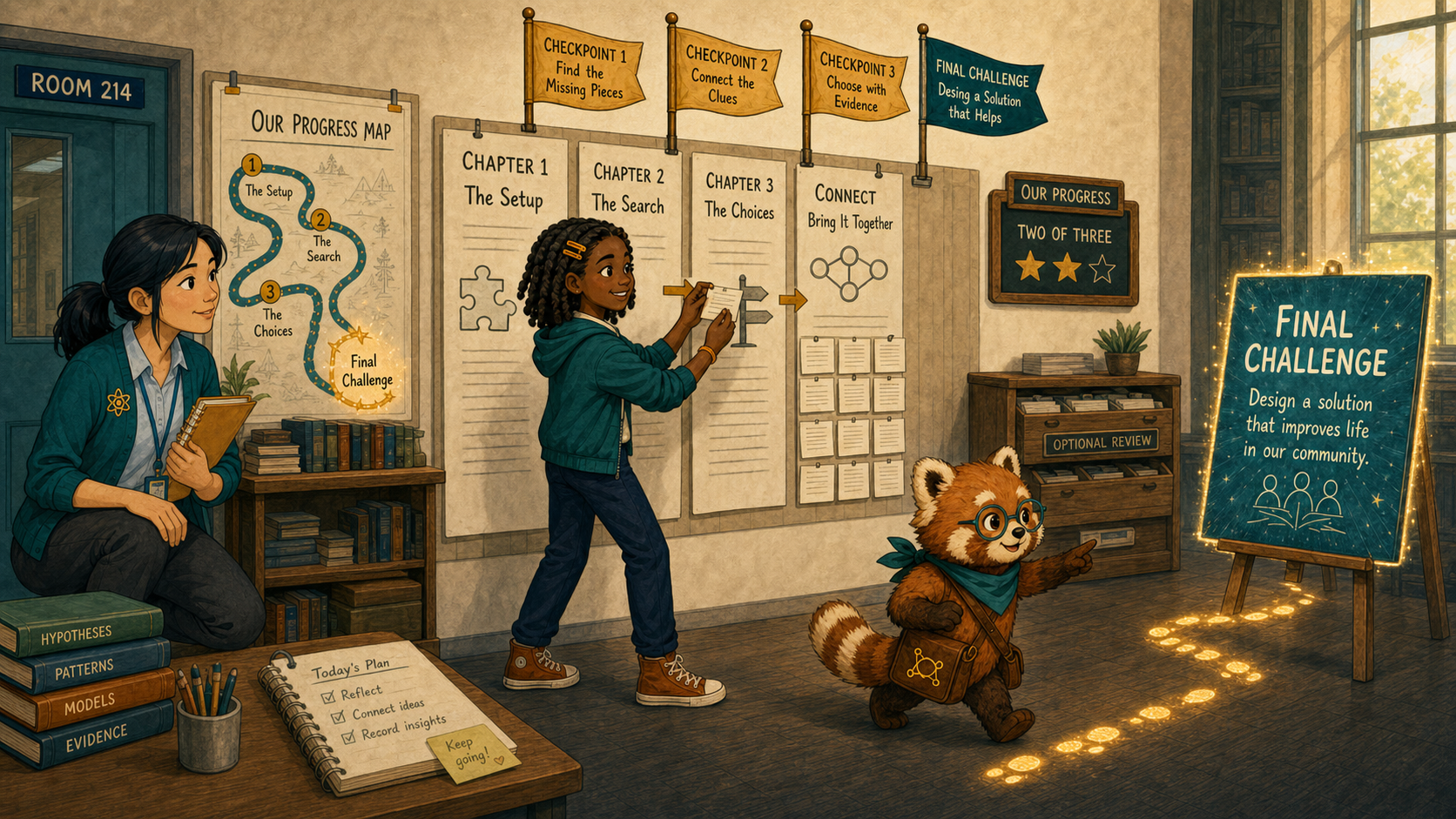 Leila moves through the revised recap