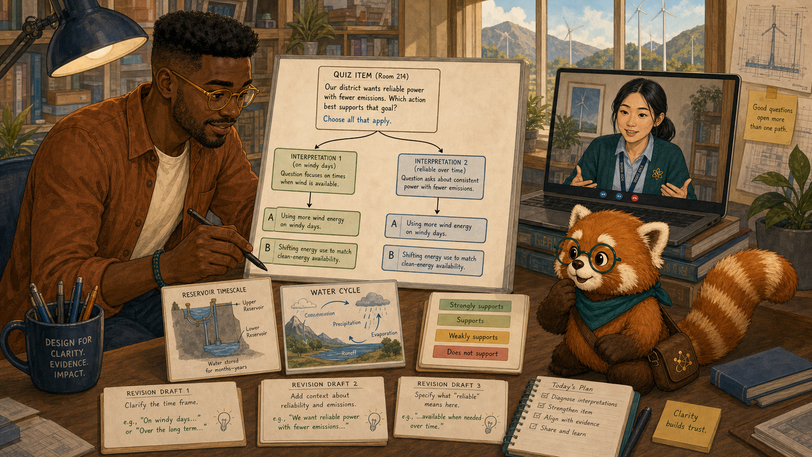 Noah maps the two interpretations of the item