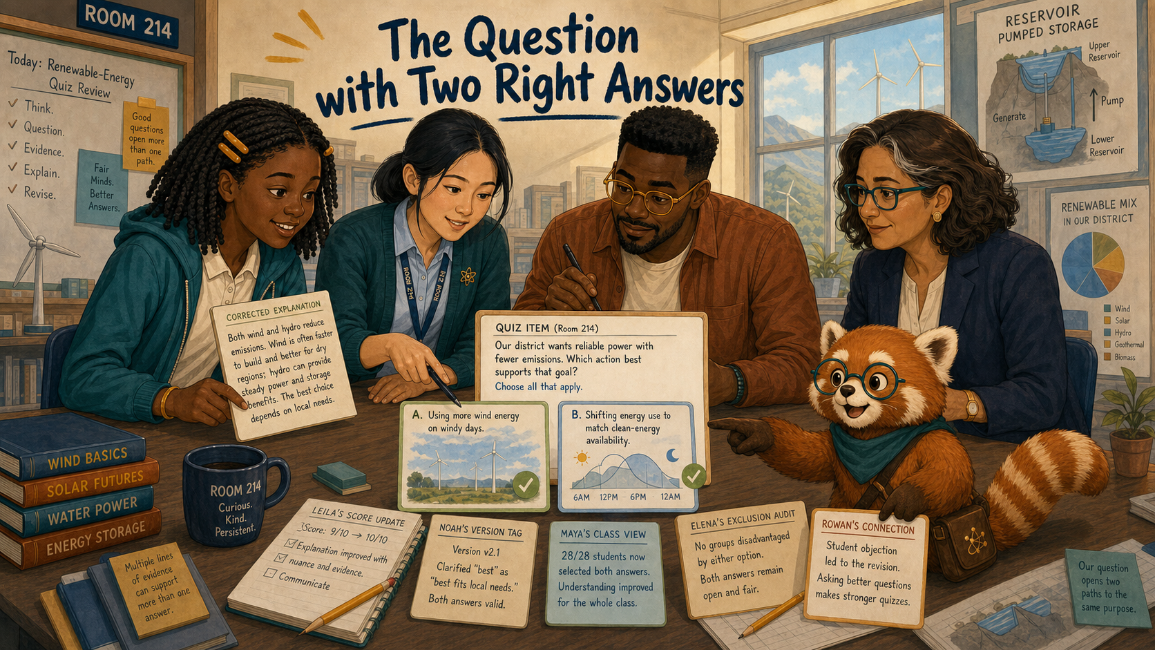 The corrected quiz returns a fair result
