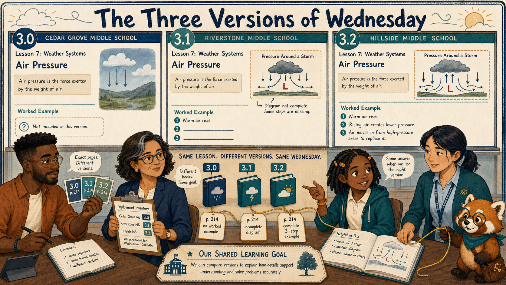 The Three Versions of Wednesday
