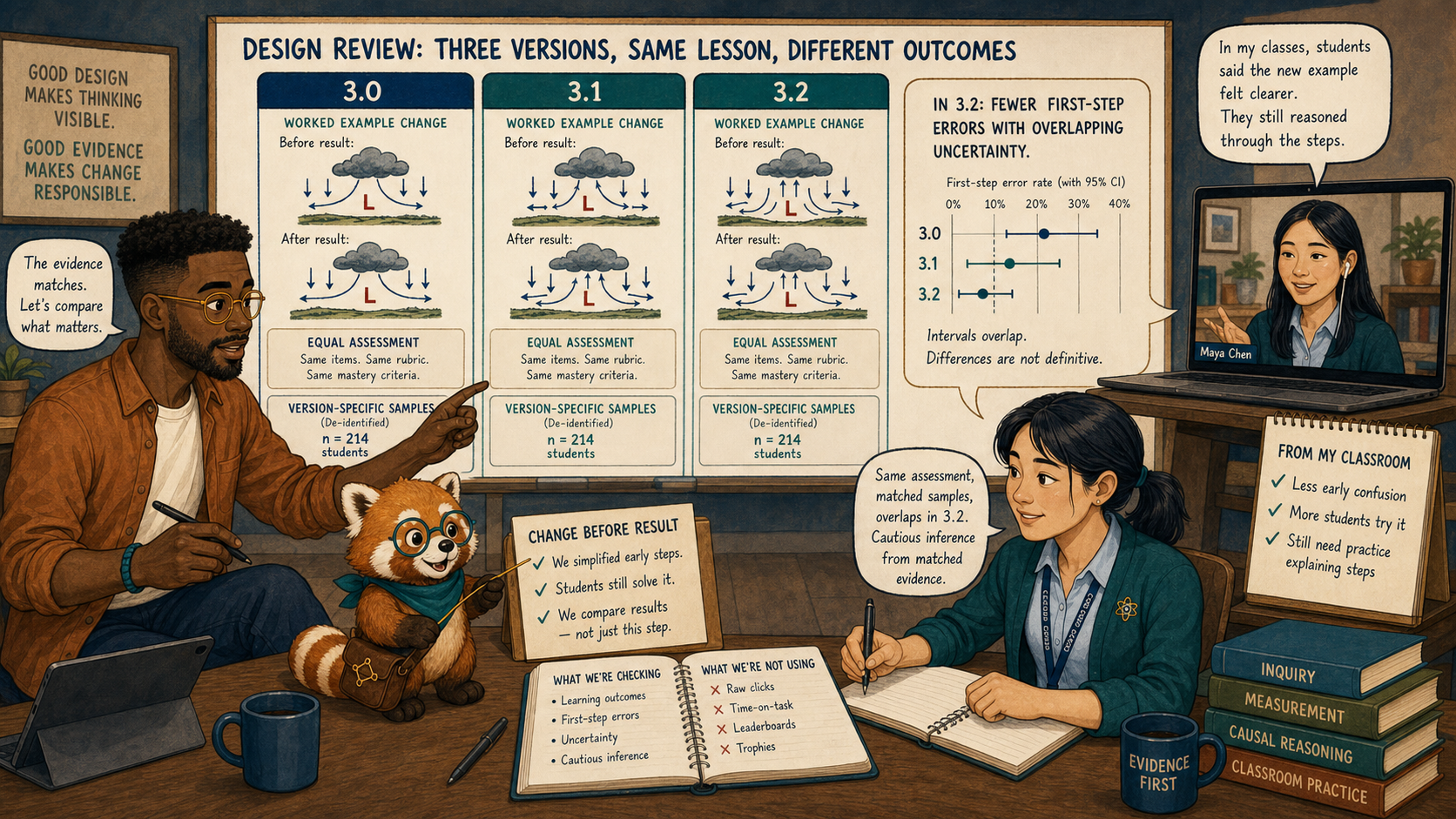 Noah compares version-specific outcomes