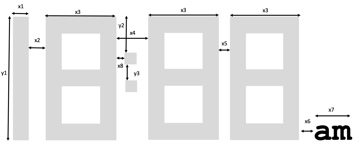 Clock Time Layout