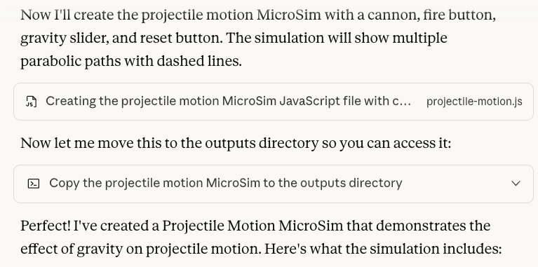 Claude MicroSim Creation Dialog