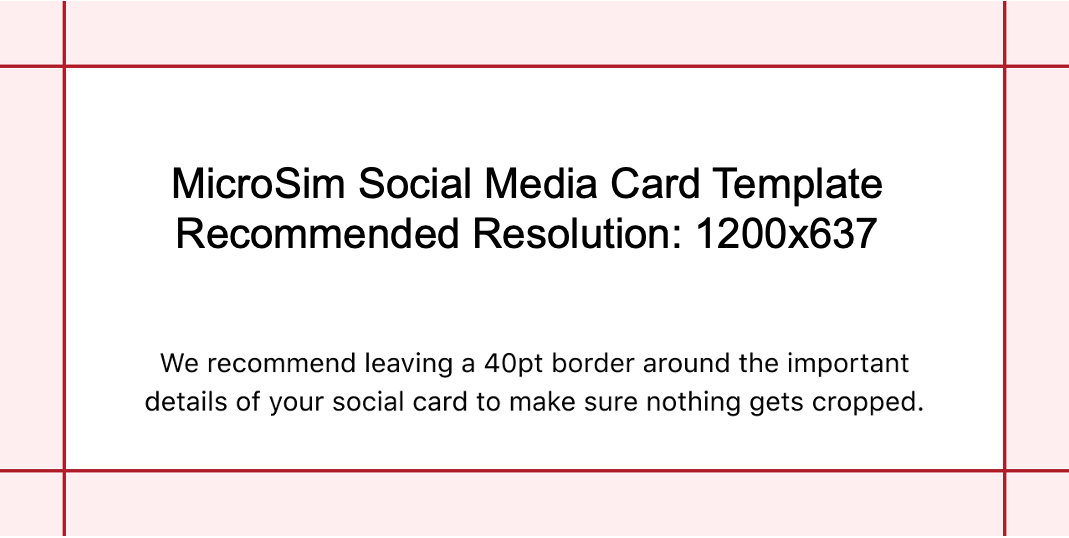 Social Card Template