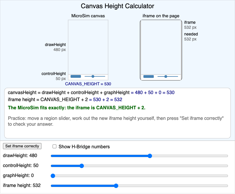 Canvas Height Calculator