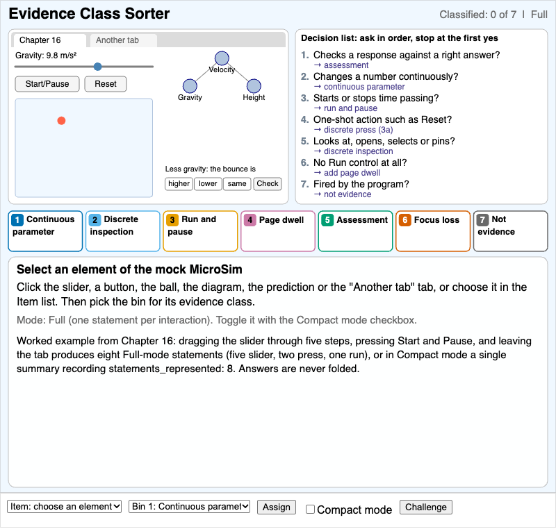 Evidence Class Sorter