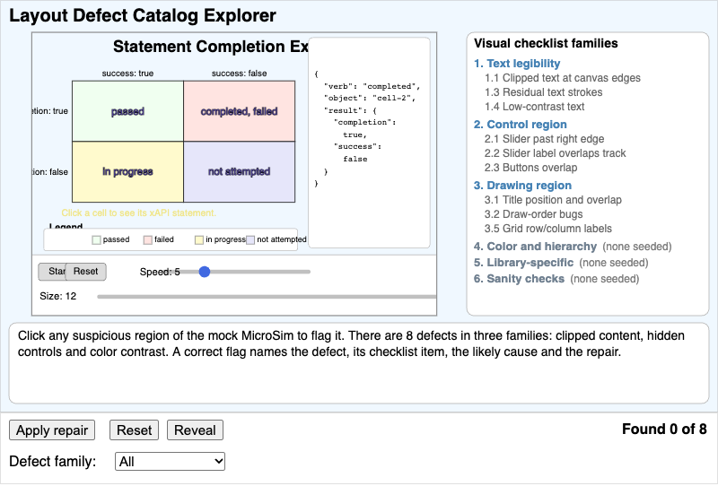 Layout Defect Catalog Explorer