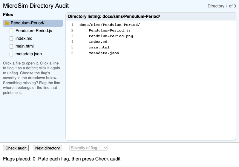 MicroSim Directory Audit
