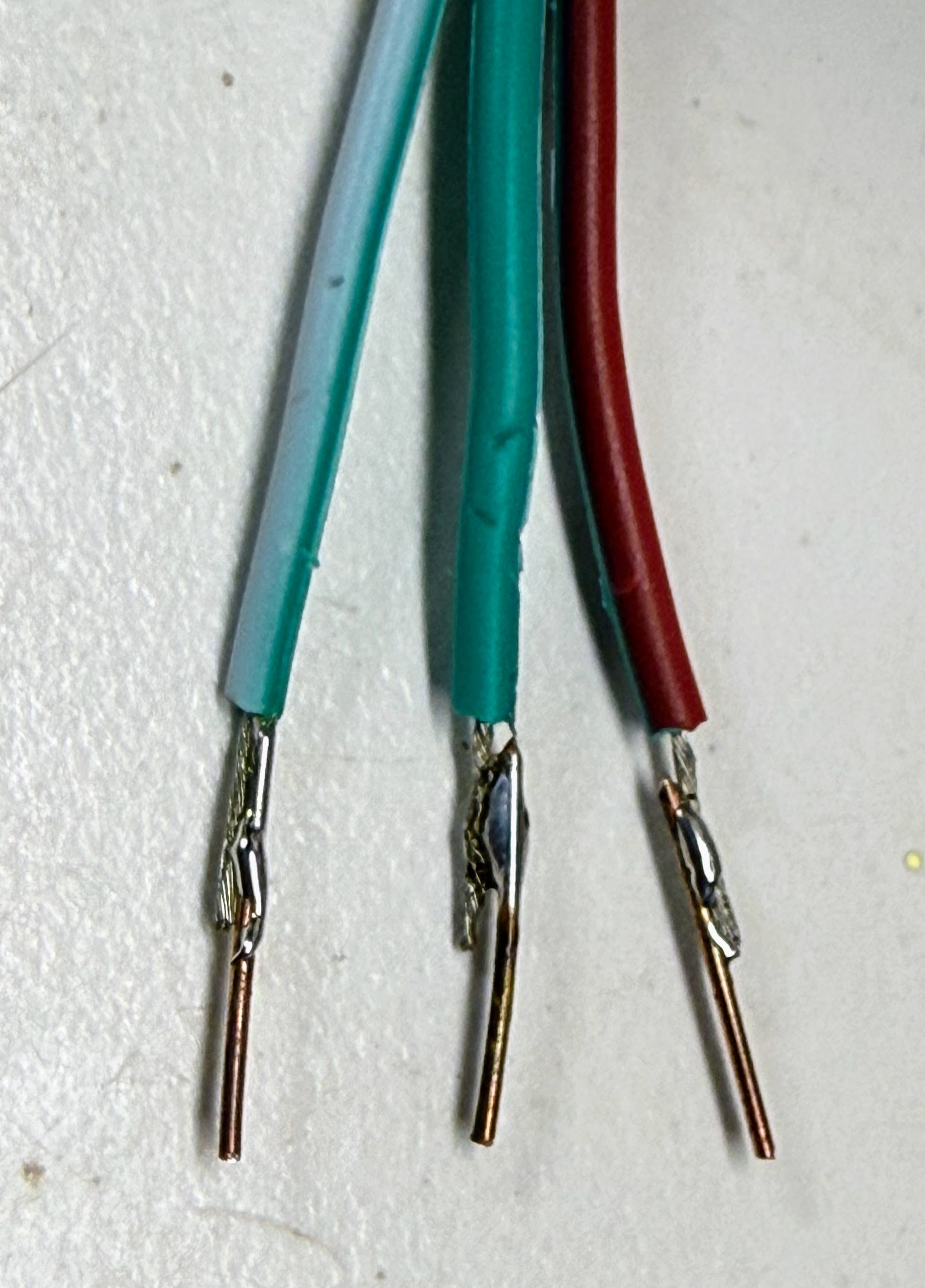 22-gauge solid core wires cut to length for breadboard use
