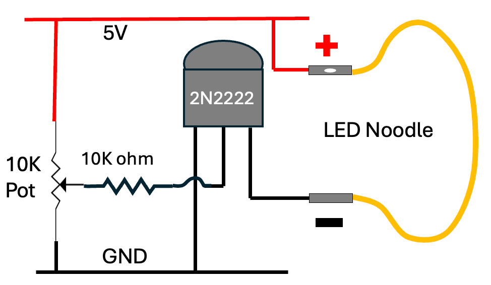 LED Noodle Dimmer Circuit