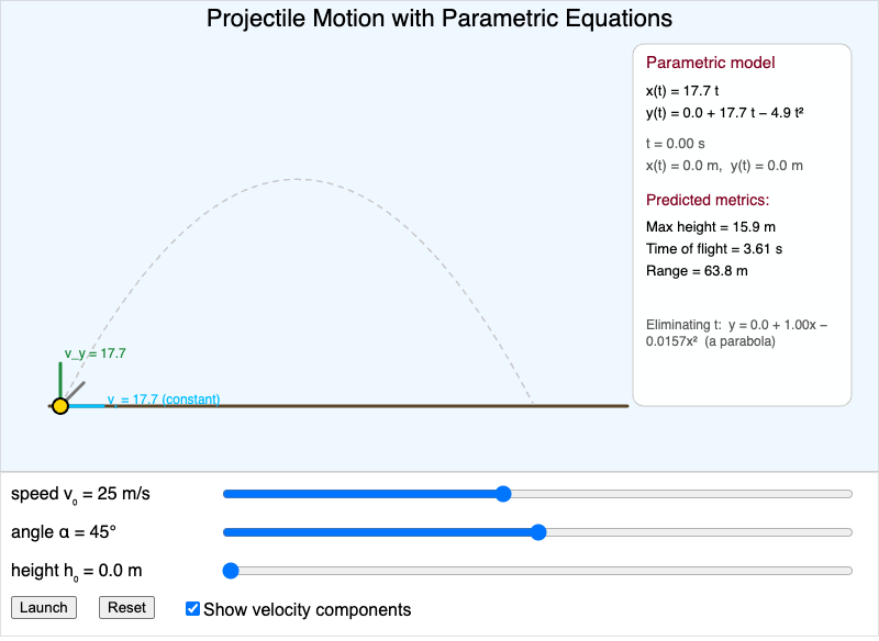 Projectile Motion Simulator