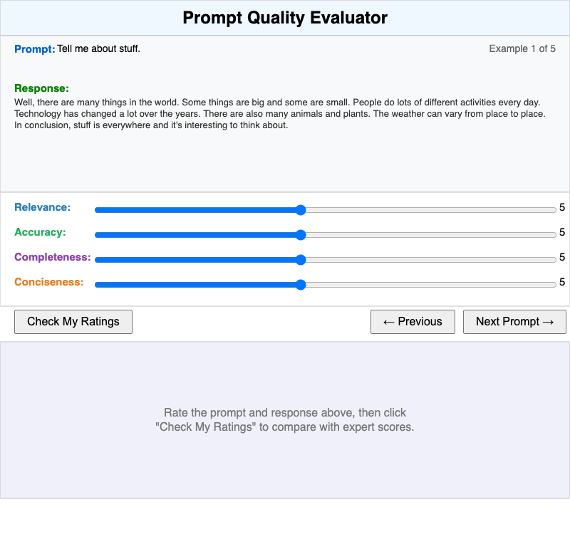 Prompt Quality Evaluator
