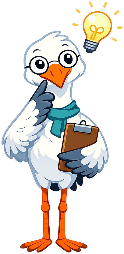 Sage holds a clipboard and looks thoughtful