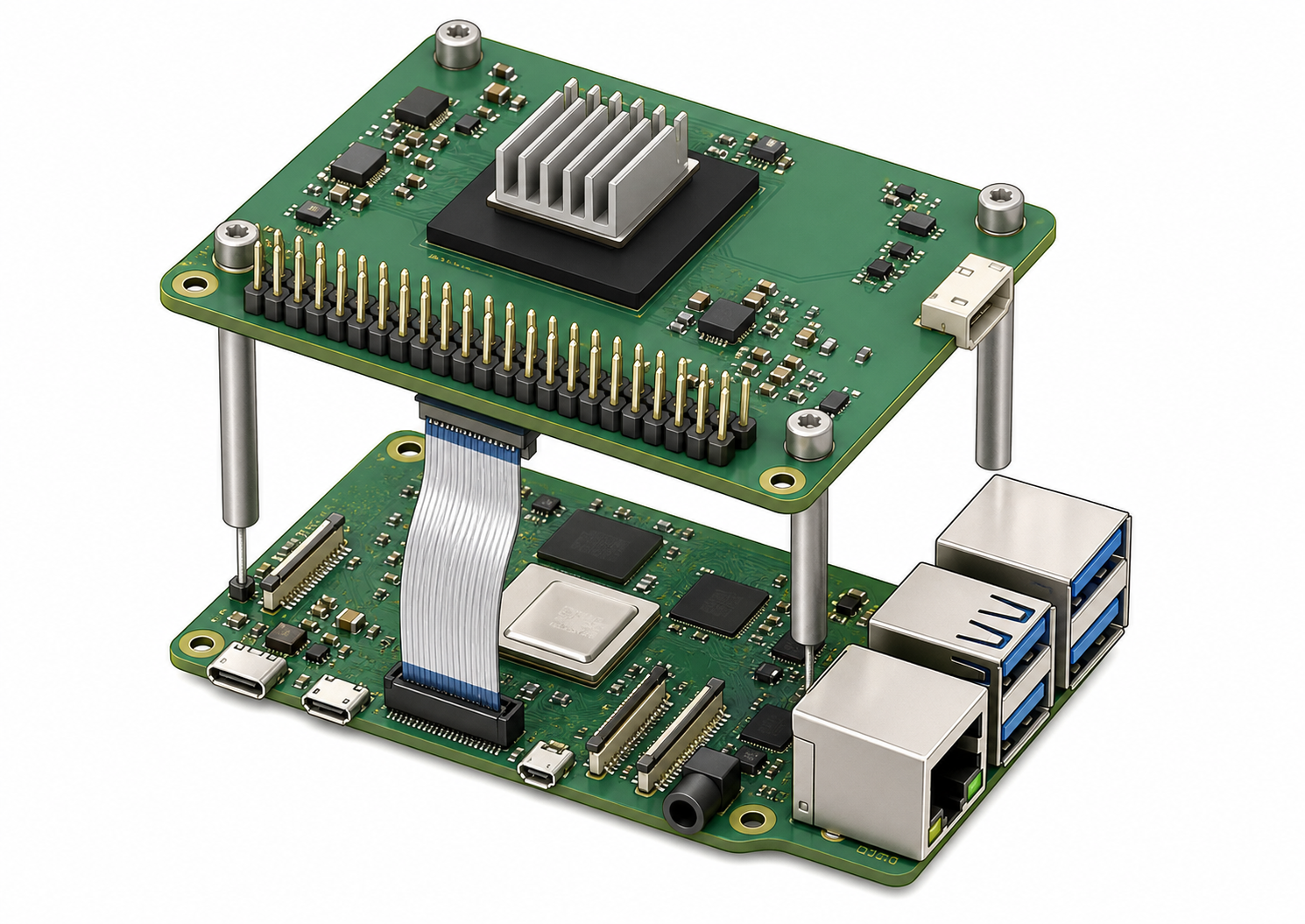 AI HAT+ Board Anatomy