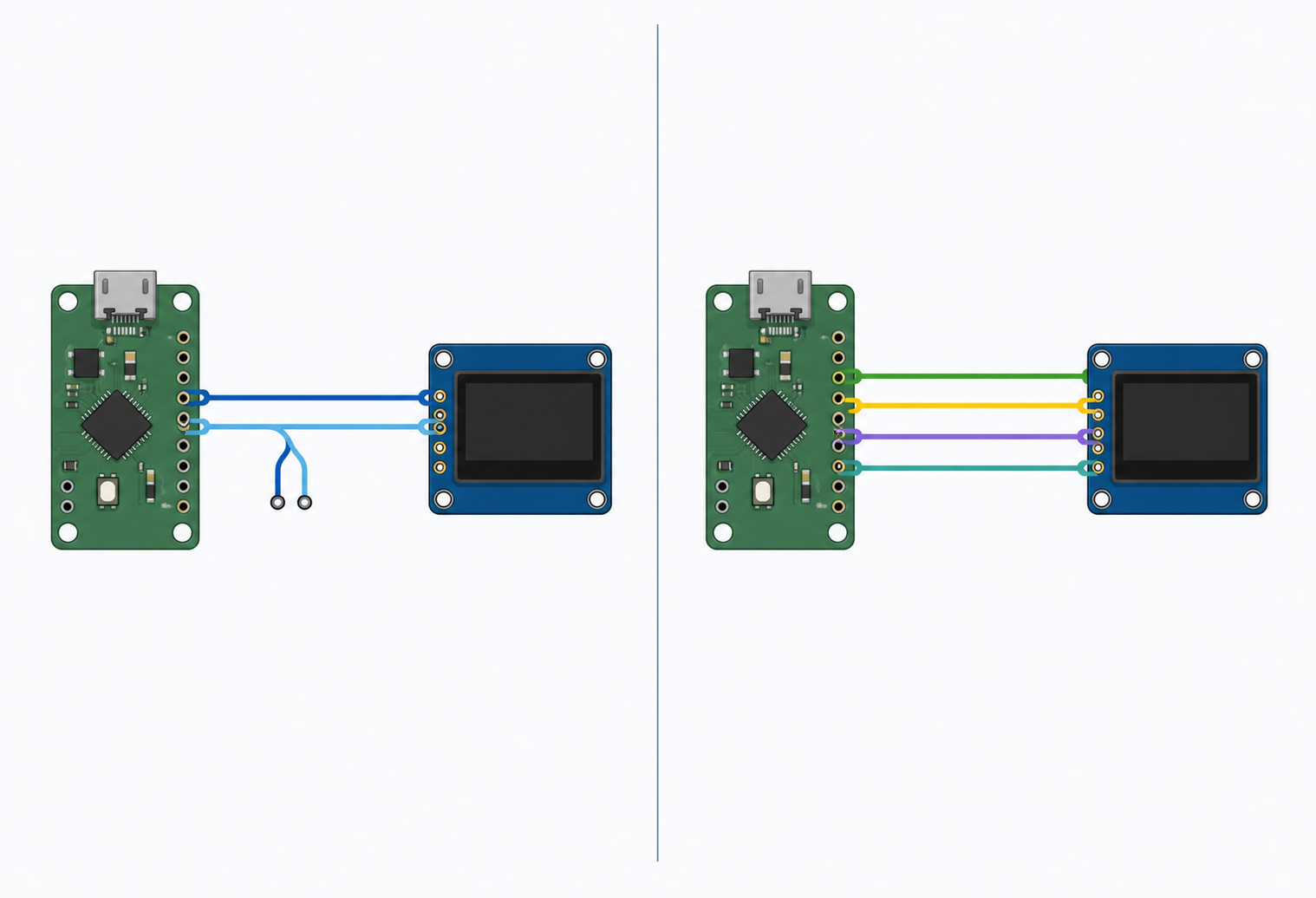 I2C vs. SPI Wiring