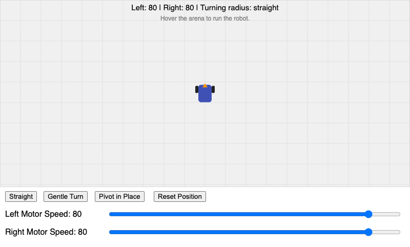 Differential Drive Path Simulator