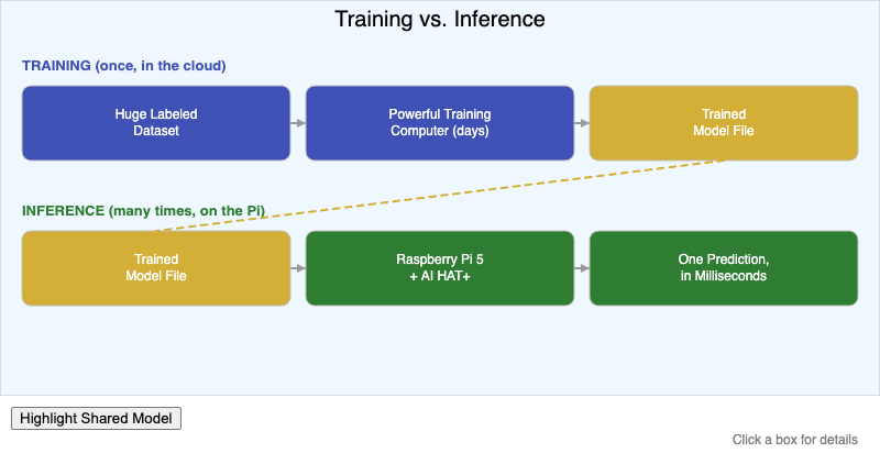 Training vs Inference Workflow