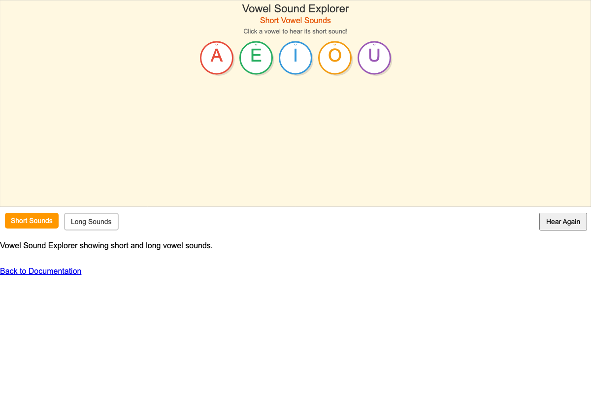 Vowel Sound Explorer