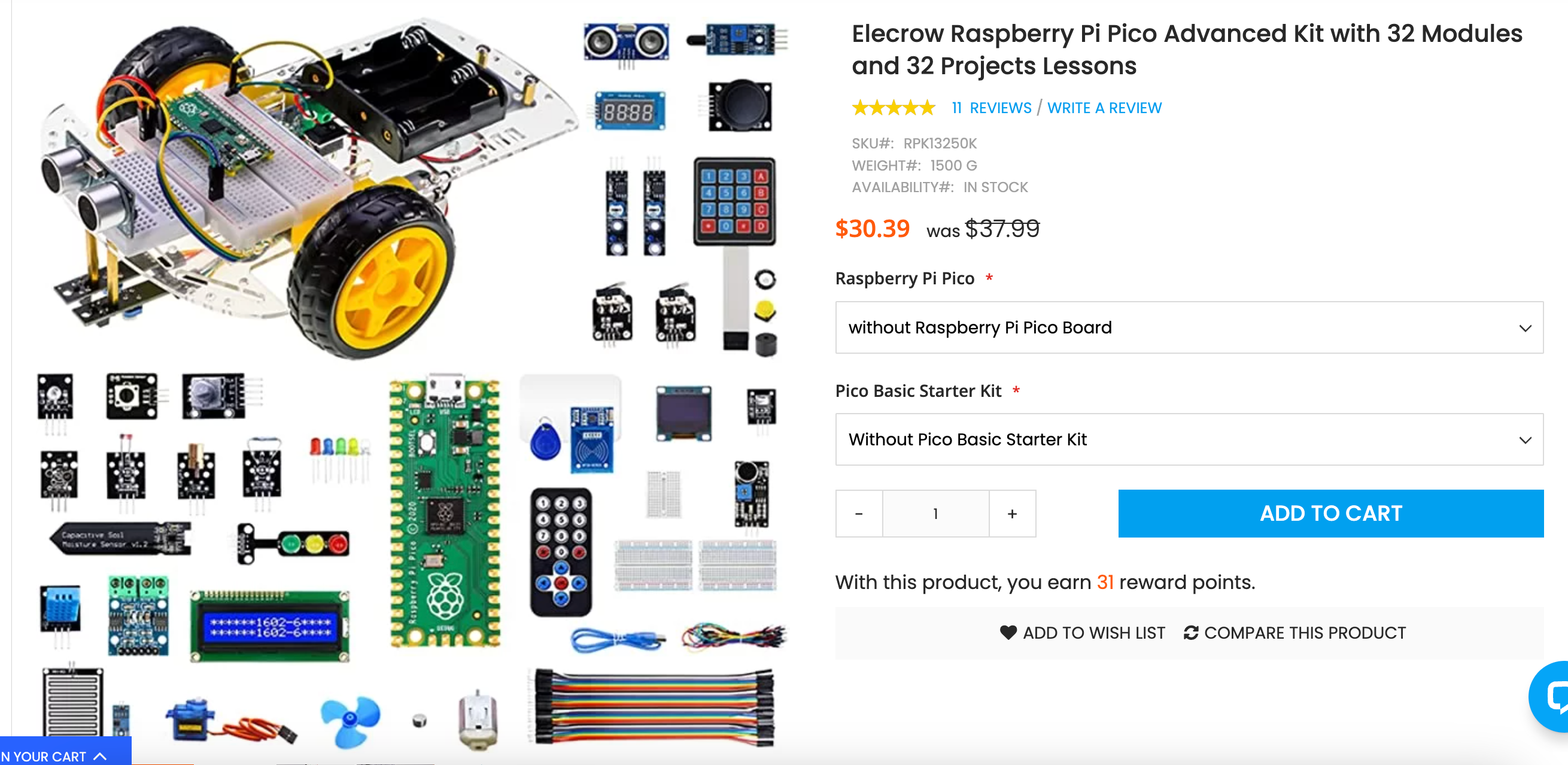 elecrow pico kit listing