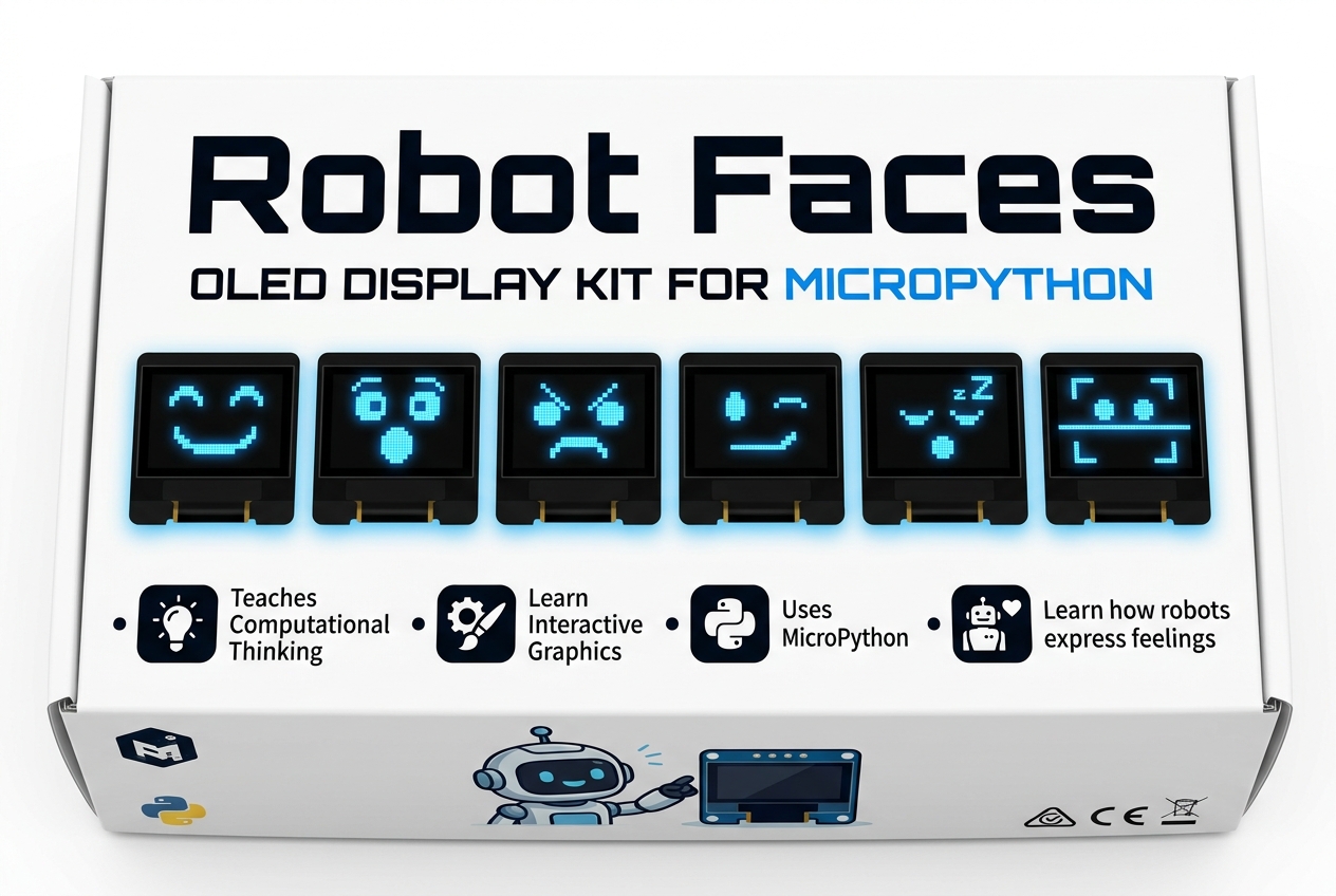 Robot Faces OLED Kit Box Cover Preview