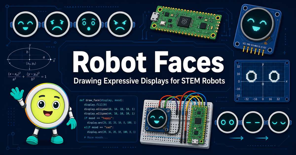 Robot Faces: Drawing Expressive Displays for STEM Robots