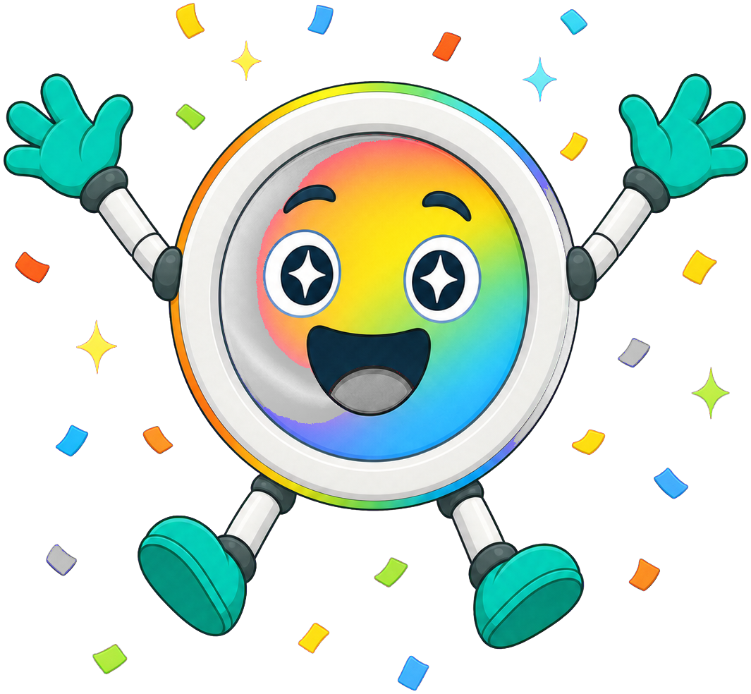 Pixel celebrating