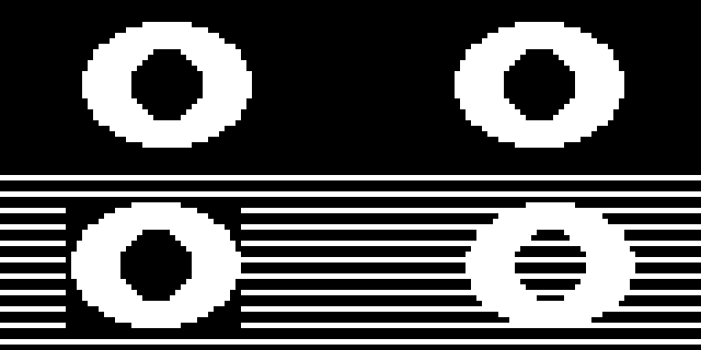 Sample output of the blit program