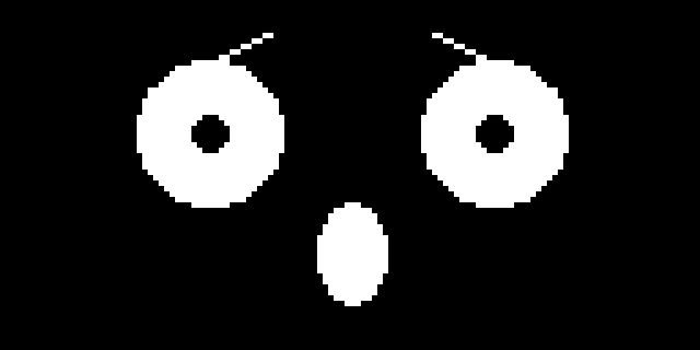 An afraid expression