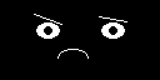 A disgusted expression