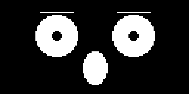 A surprised expression
