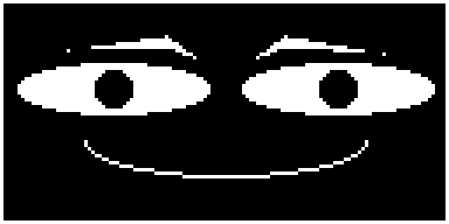 Sample output of the eyebrow face
