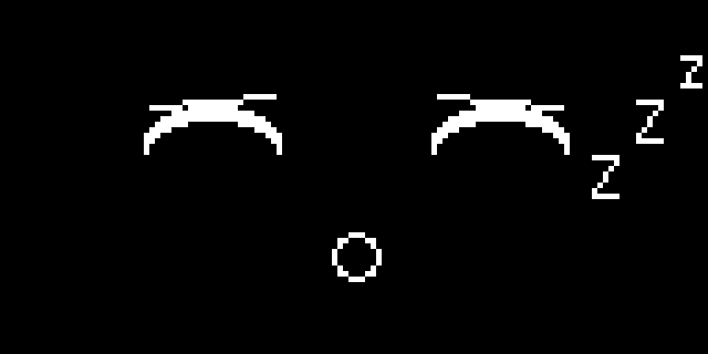 Sample output of the sleeping face