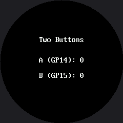 Simulated output of 17-buttons.py