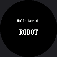 Simulated output of 01-hello.py
