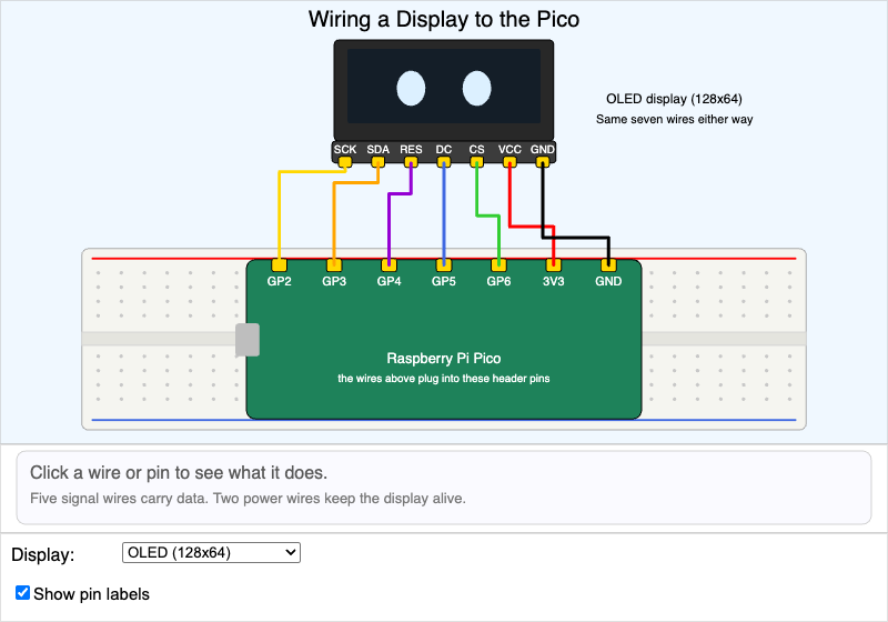 Interactive Breadboard Wiring Diagram