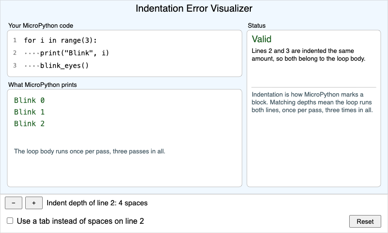 Indentation Error Visualizer