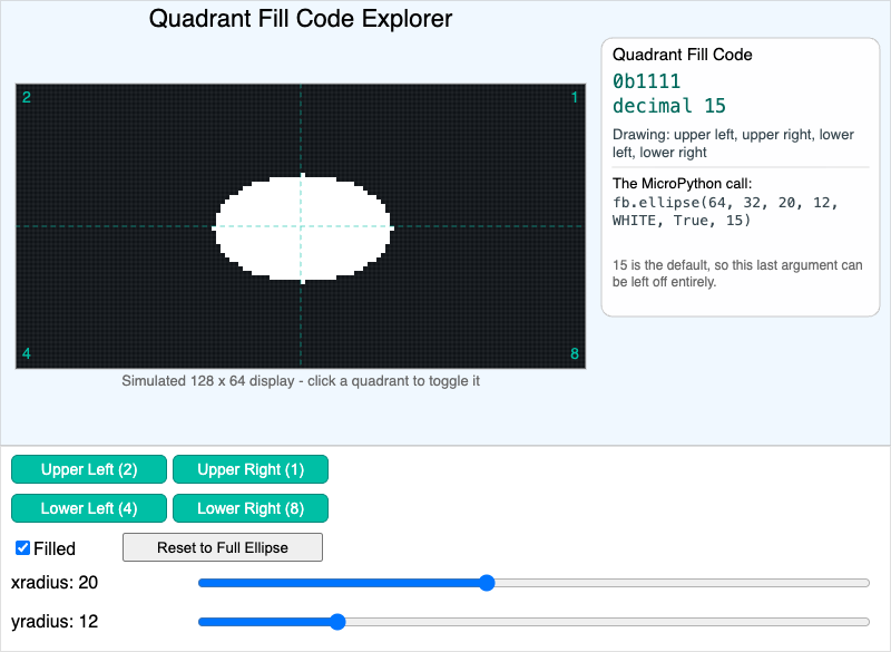 Quadrant Fill Code Explorer