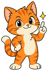 Scratch the Cat pointing at a tip
