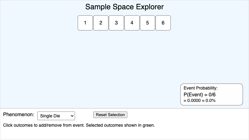 Sample Space Explorer