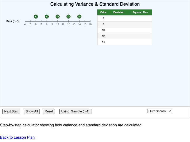 Standard Deviation Calculator