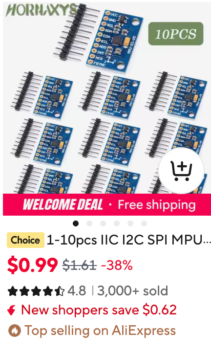 GY-521 Part on AliExpress