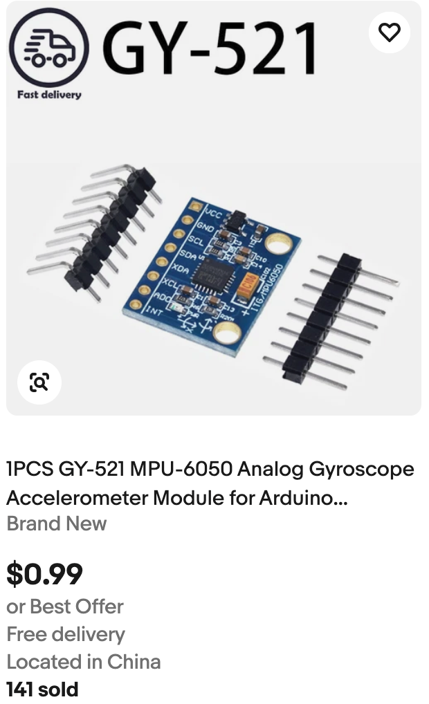 GY-521 Part on Ebay