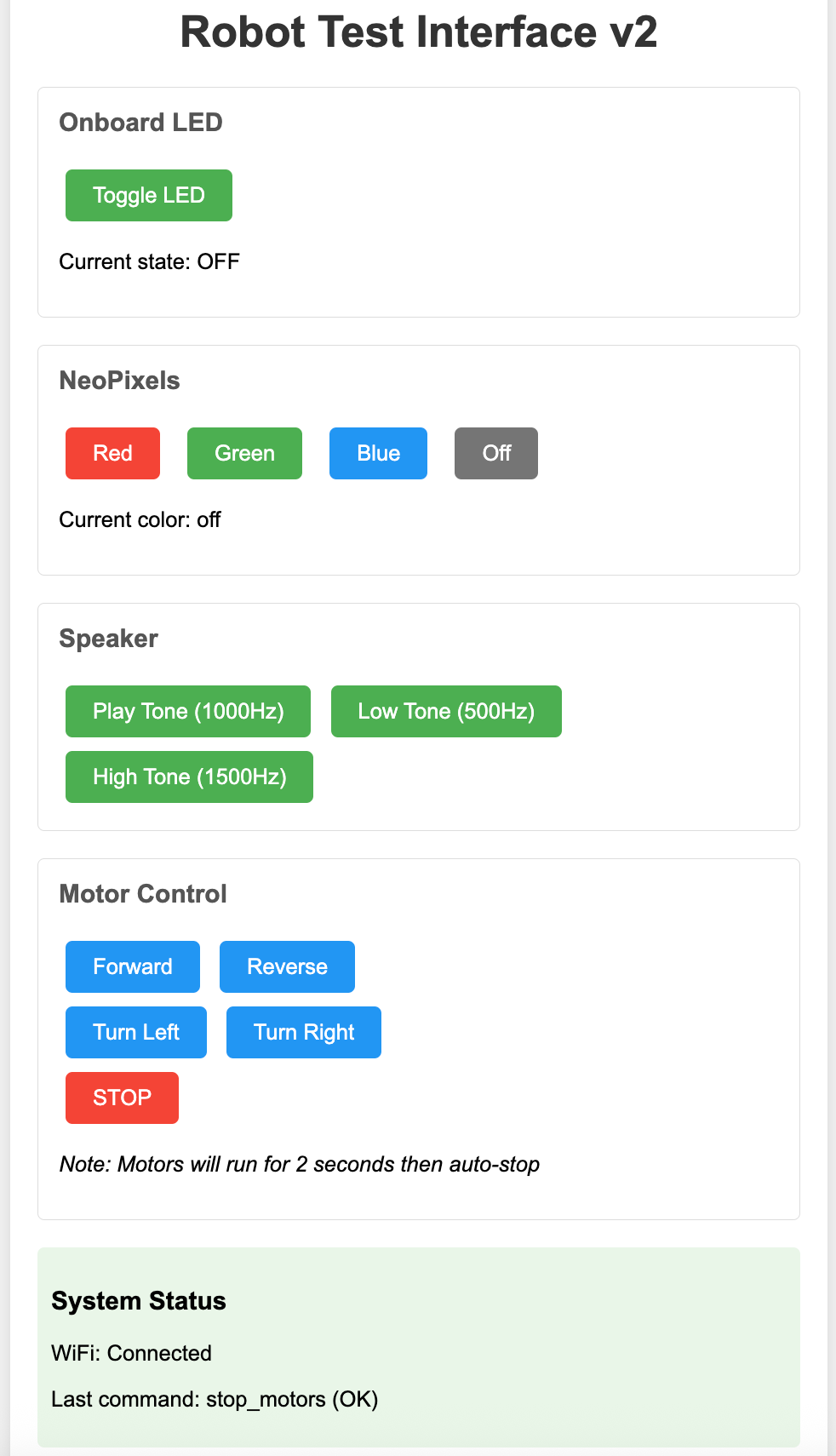 Web Test Form