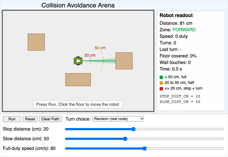 Collision Avoidance Arena