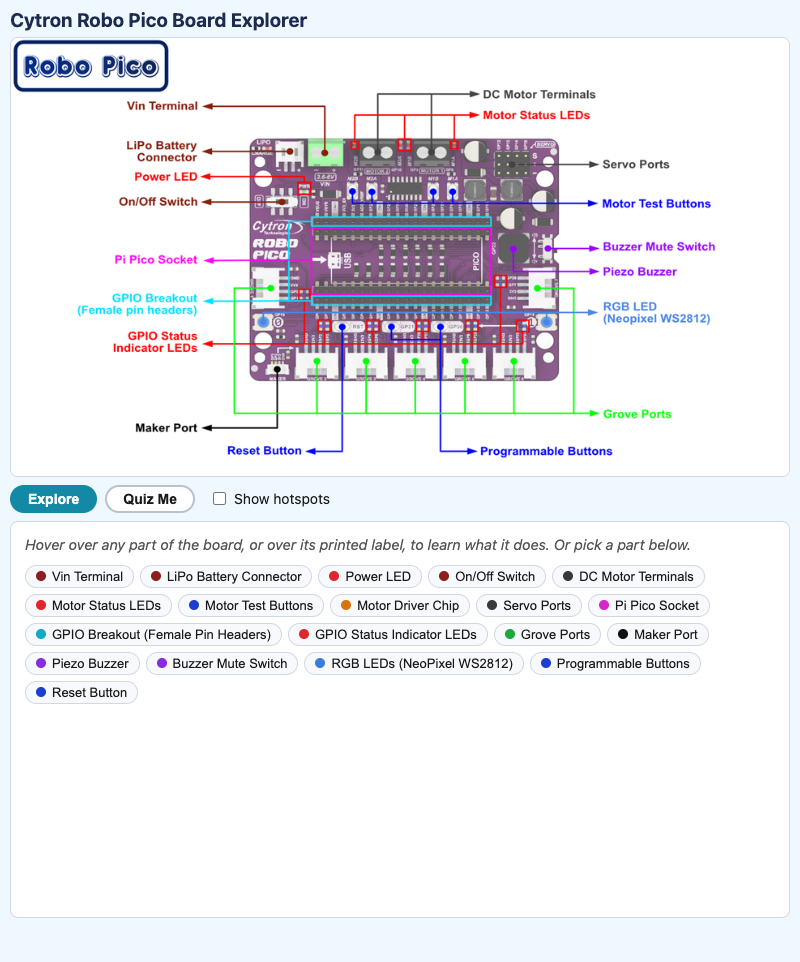 Cytron Robo Pico Board Explorer